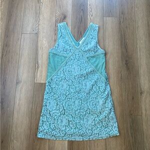 Francesca’s | Sage Green Lace Shift Dress